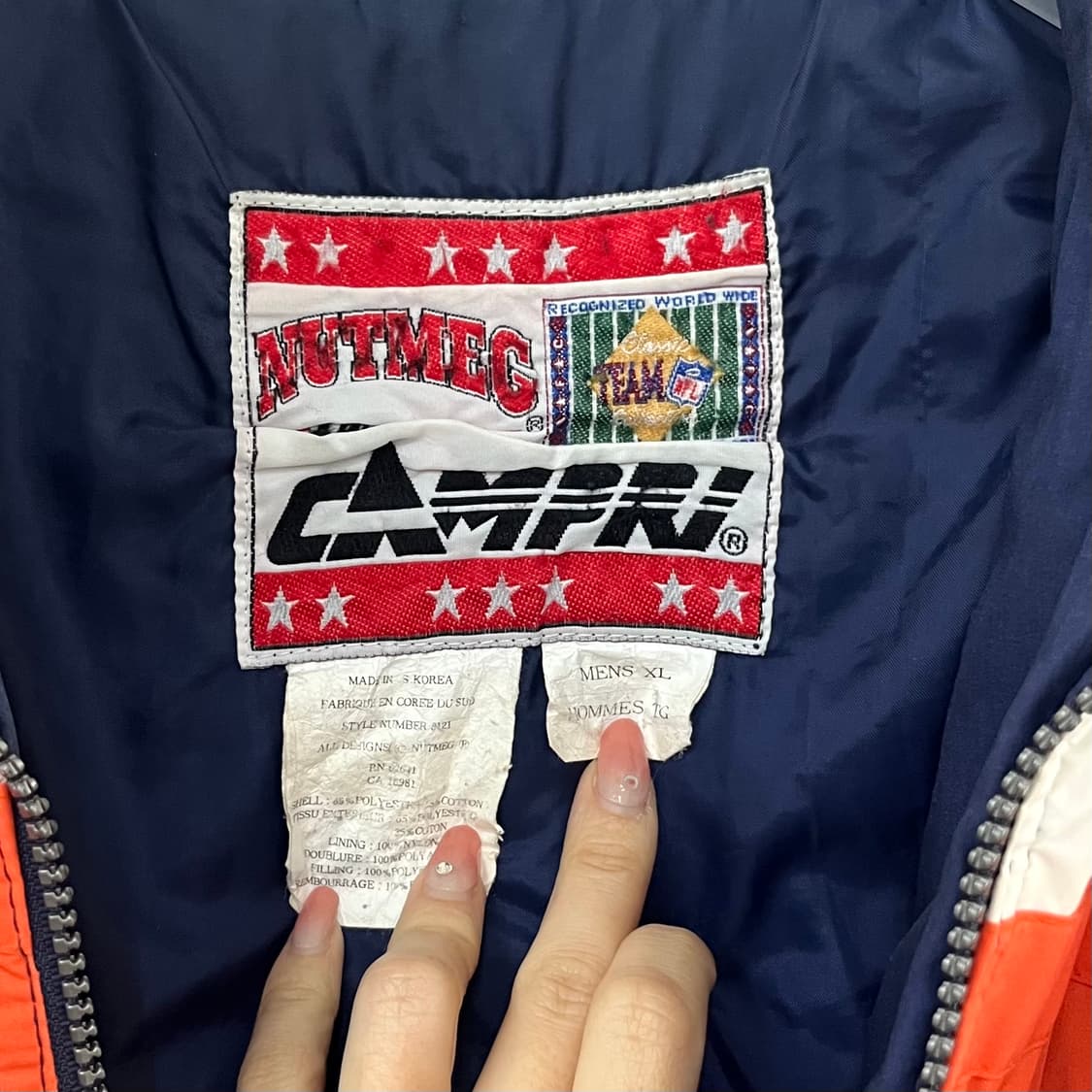 NFL 90s 시카고 베어 자수로고 집업 자켓 상품이미지10