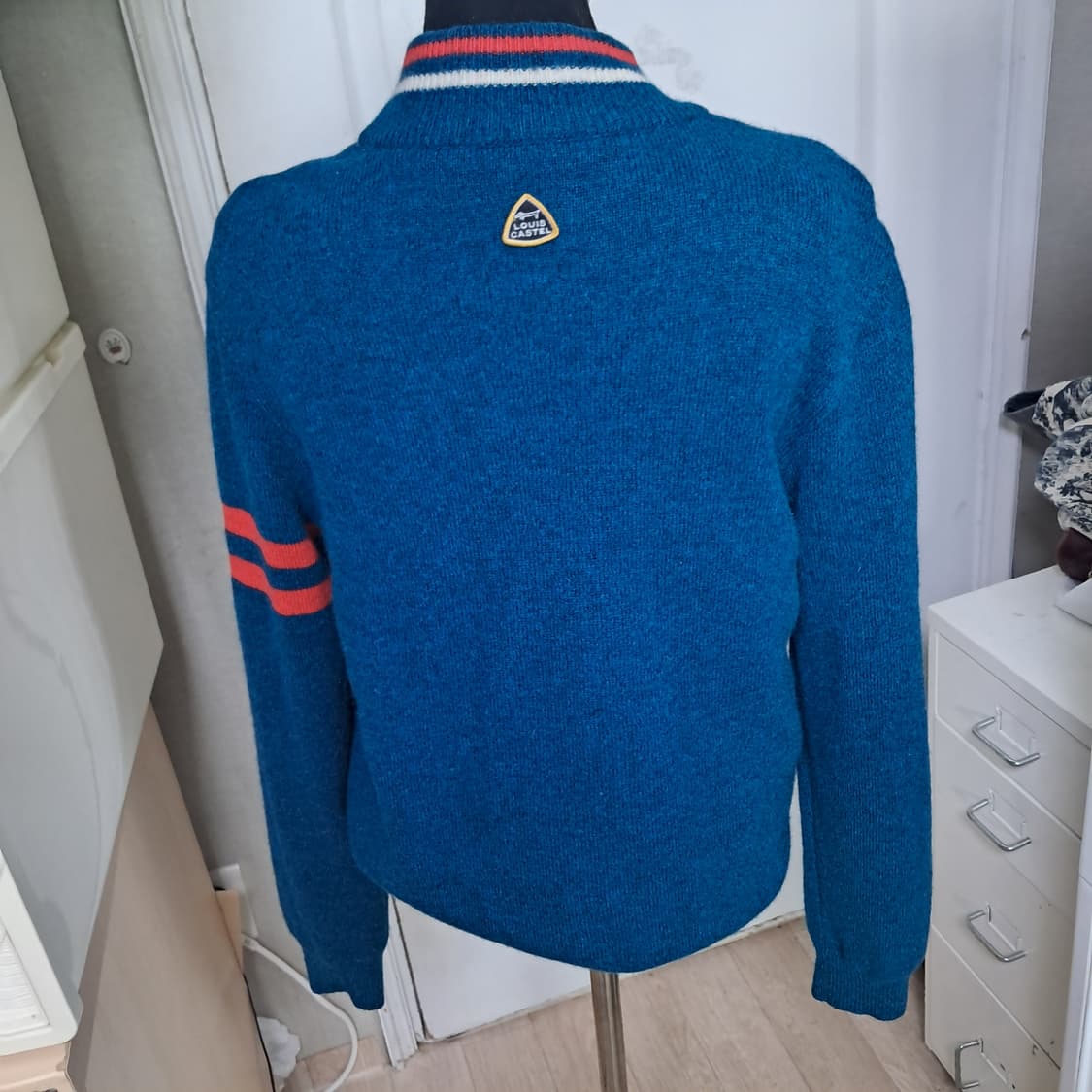 루이까스텔 남성 방풍 모100% 하프집업 니트 100 상품이미지3