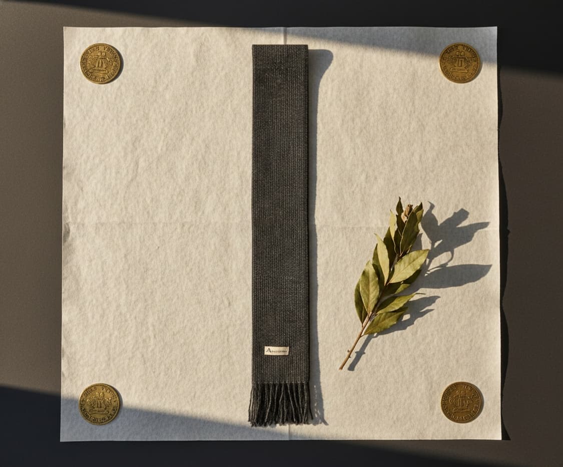 [정품] 아쿠아스큐텀 런던 울 100% 머플러 (차콜 그레이 체크) 상품이미지6