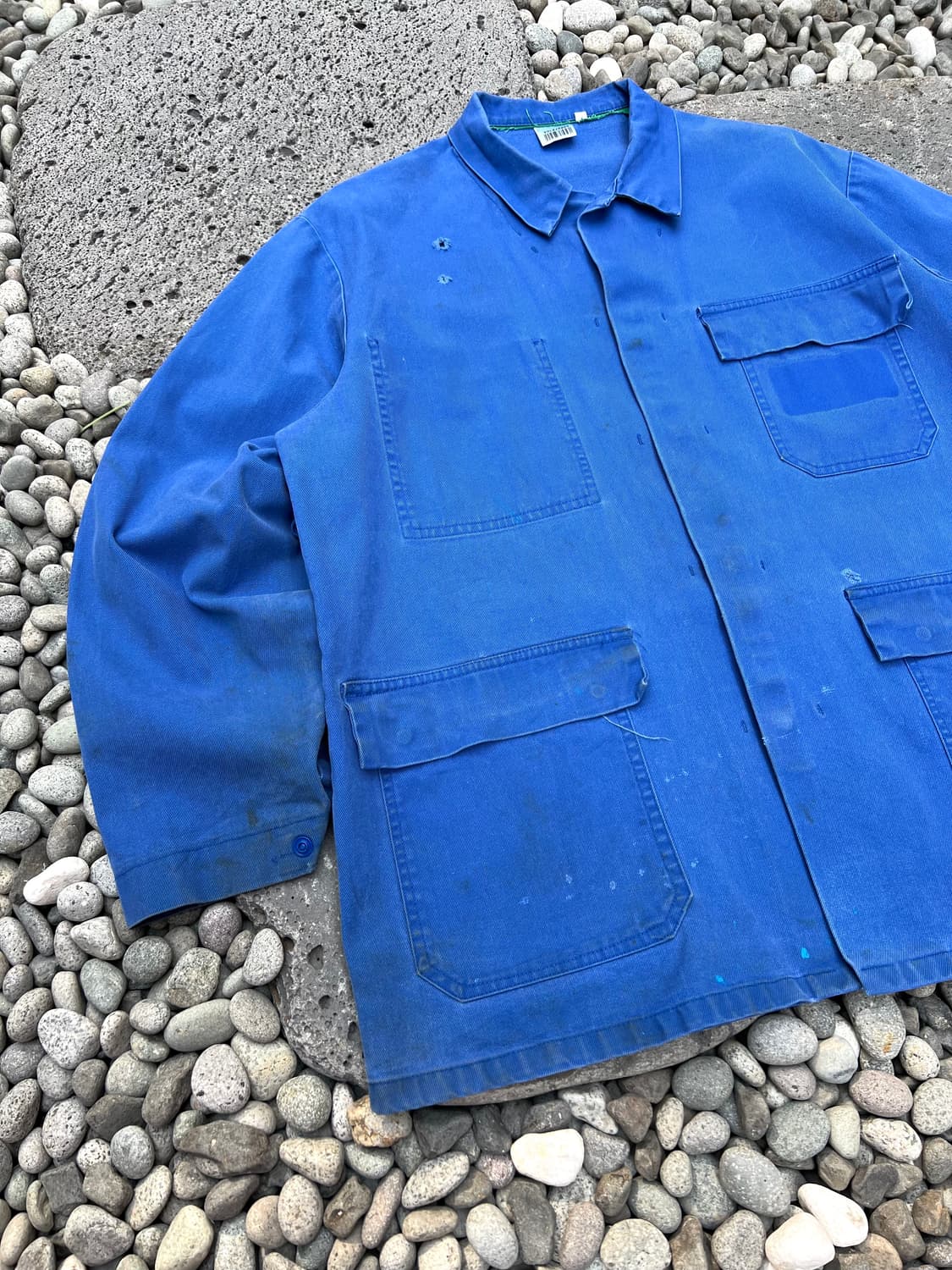 OLD VINTAGE HARD FADED WASHING 프렌치워크자켓 상품이미지4