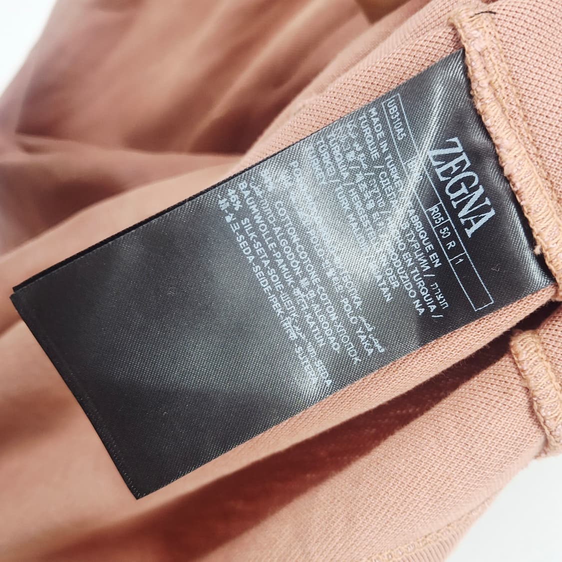 제냐 신형 라이트 버건디 코튼 실크 폴로 반팔 티셔츠 50 상품이미지5