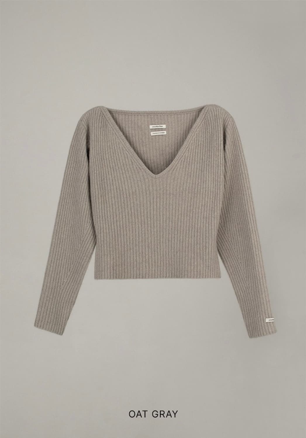 오버듀플레어 RACCOON VOLUME KNIT OAT GRAY 상품이미지4