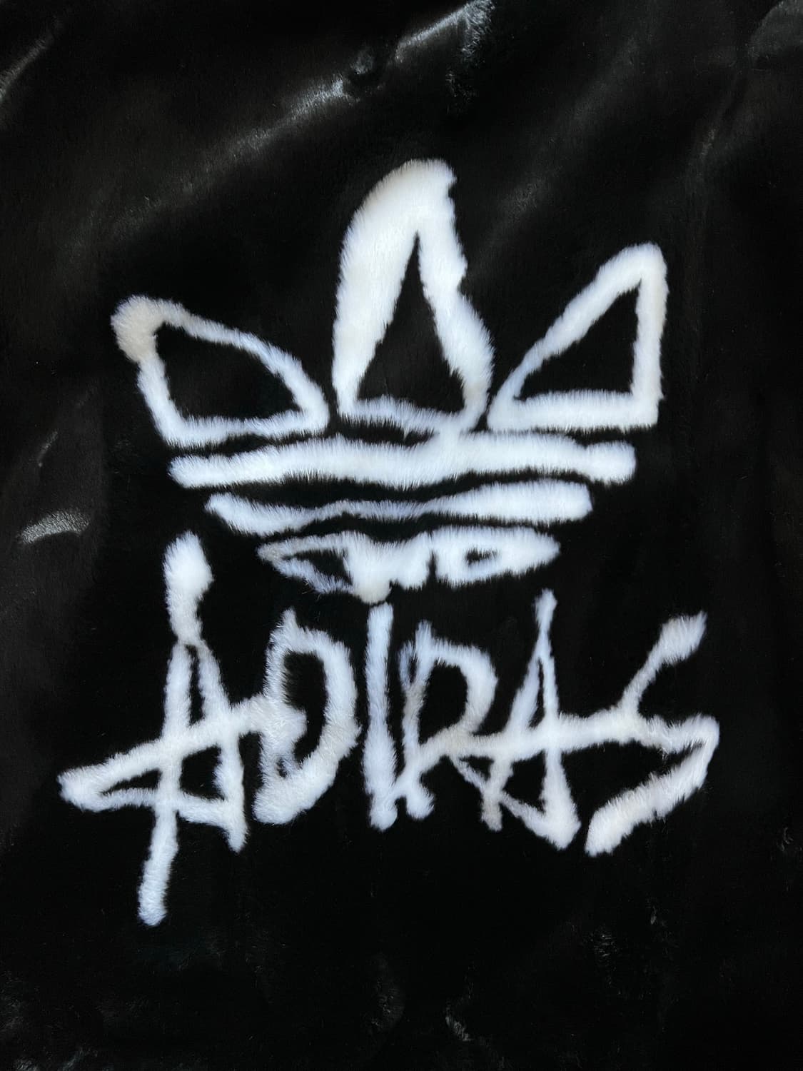 [새상품] L ) 아디다스 퍼 재킷 블랙 상품이미지5