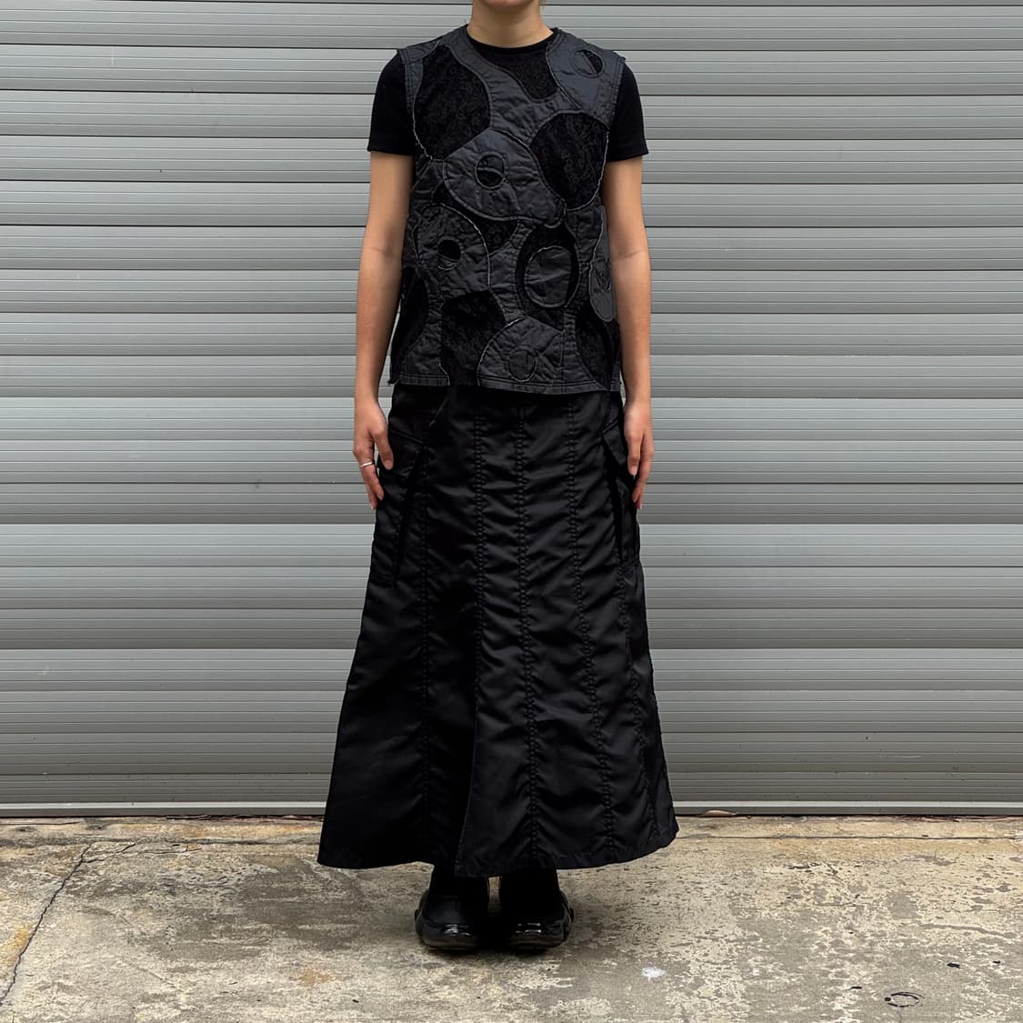 Sleeveless lace black vest 상품이미지8