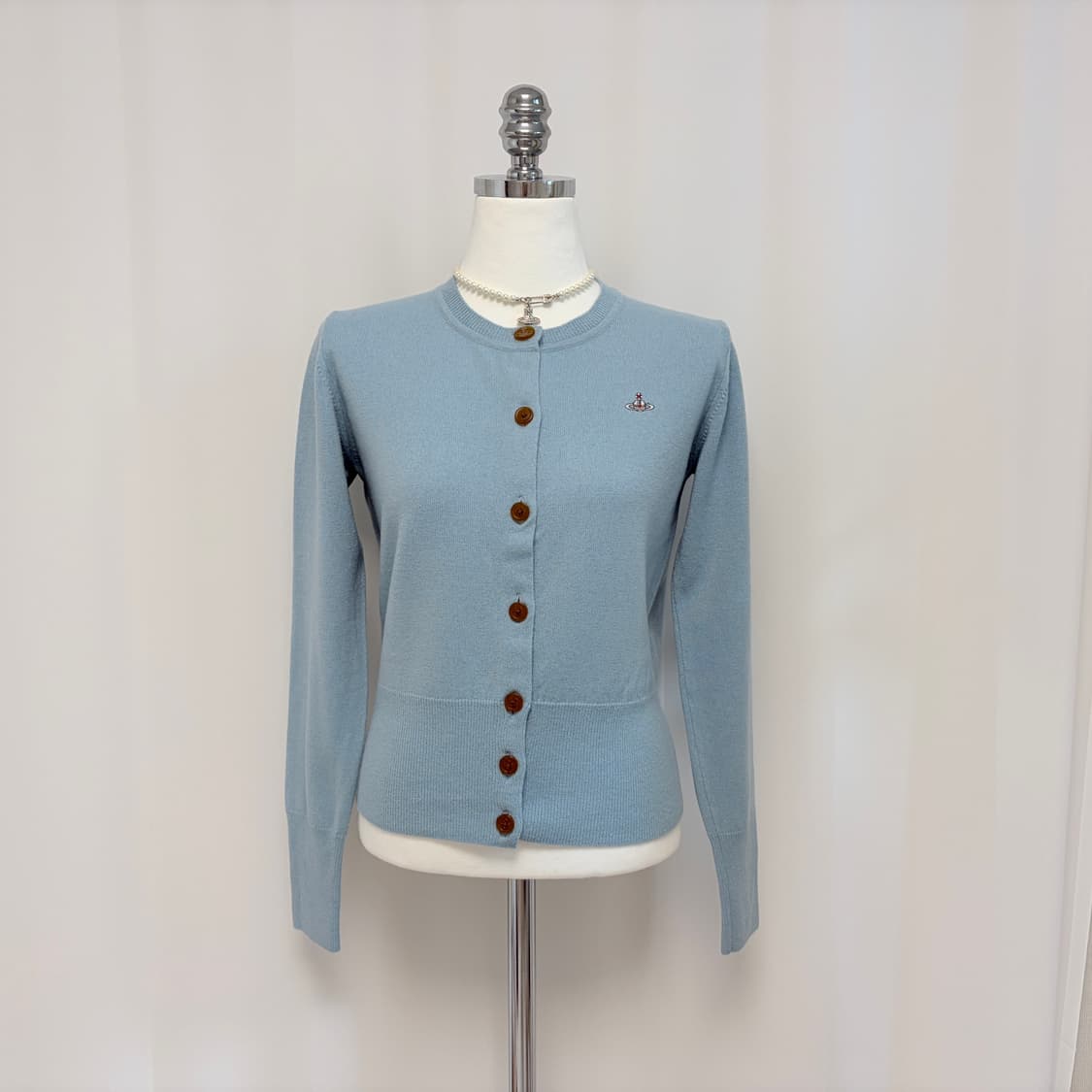 비비안웨스트우드 램스울 베이직 크루넥 카디건 상품이미지2