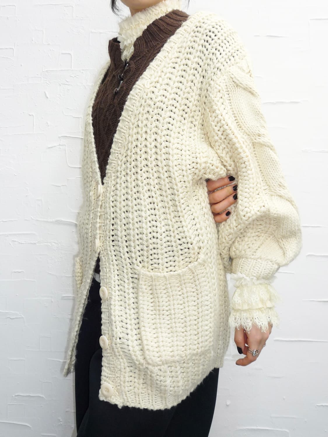 cozy ivory over cardigan 상품이미지2