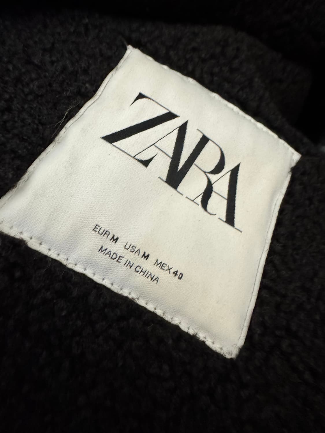 자라 무스탕 롱 레더 자켓 상품이미지3