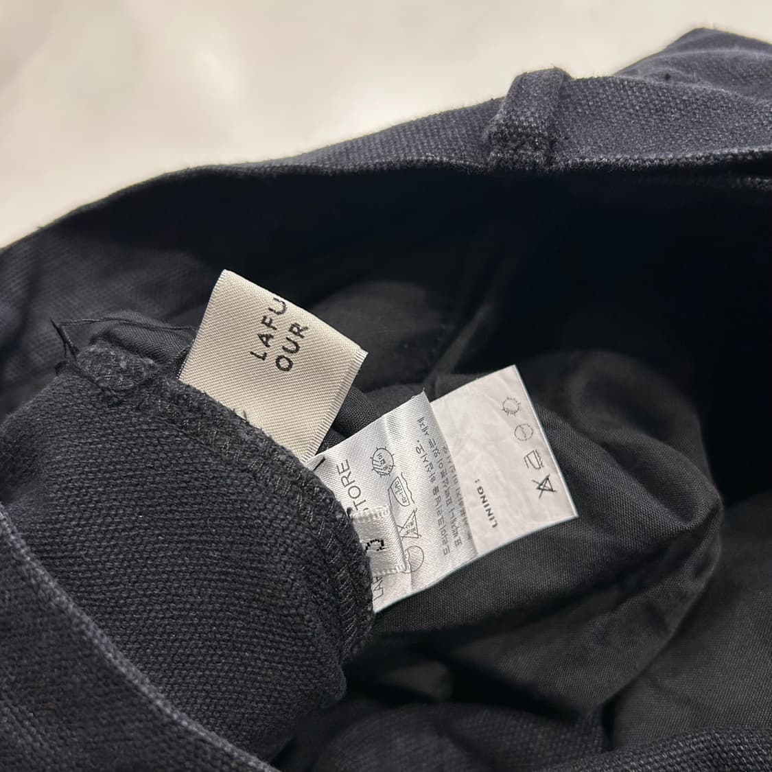 [S] 라파지스토어 더블니 블랙 워크웨어 반바지 상품이미지3