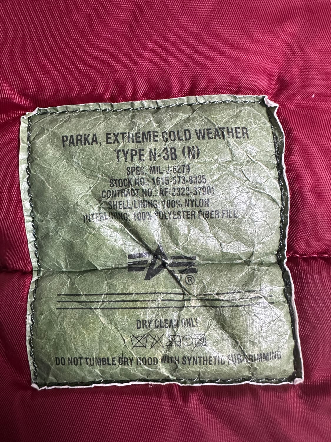 알파인더스트리 n-3b 파카 상품이미지5