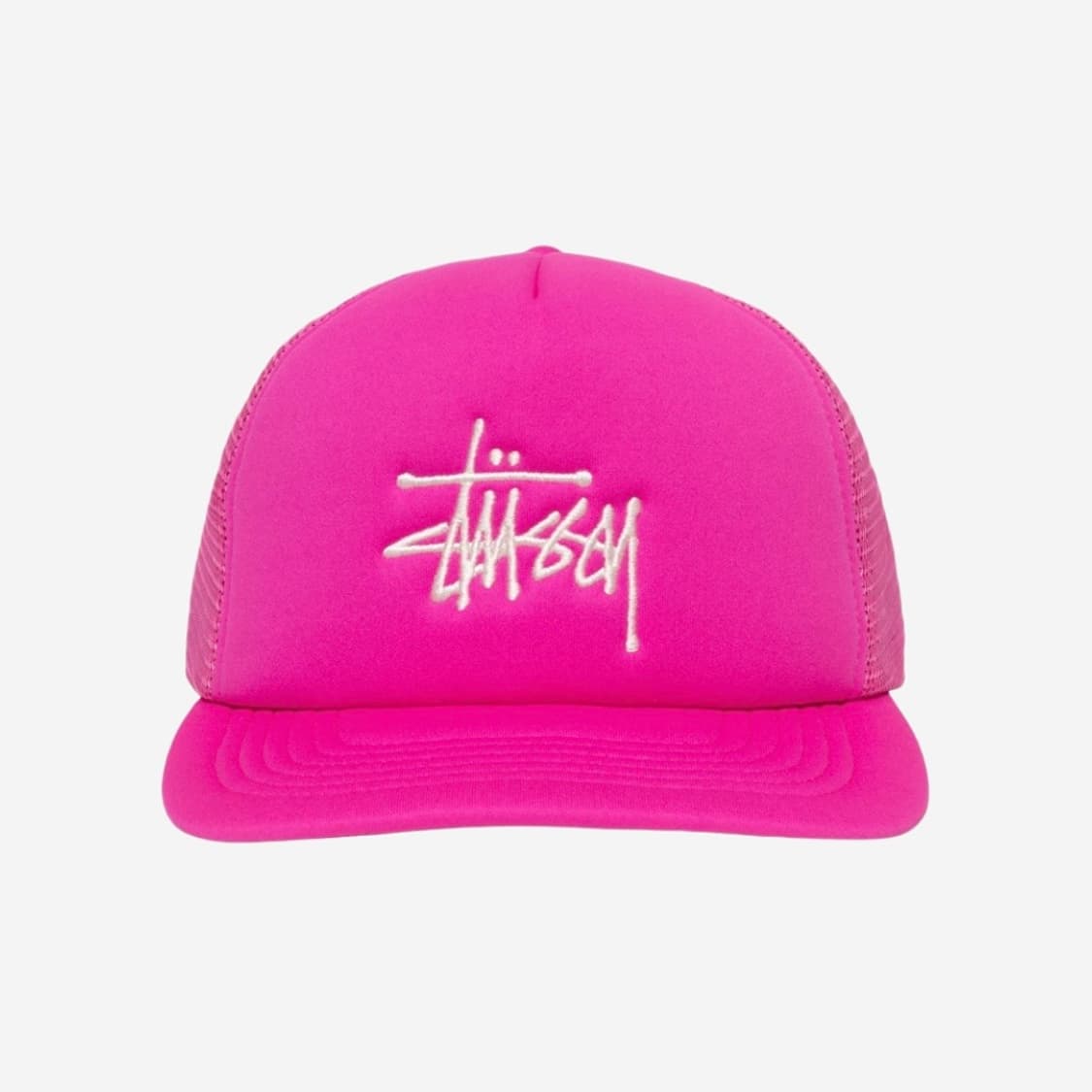 stussy 스투시 베이직 트러커 캡 핫 핑크 상품이미지2