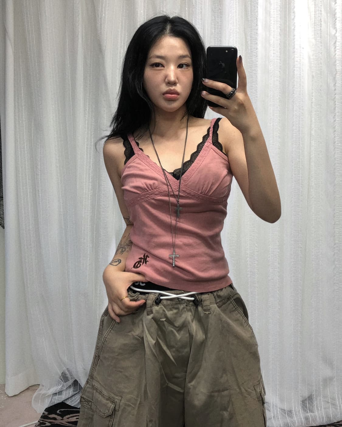 할리데이비슨 핑크 큐빅 슬리브리스 상품이미지1