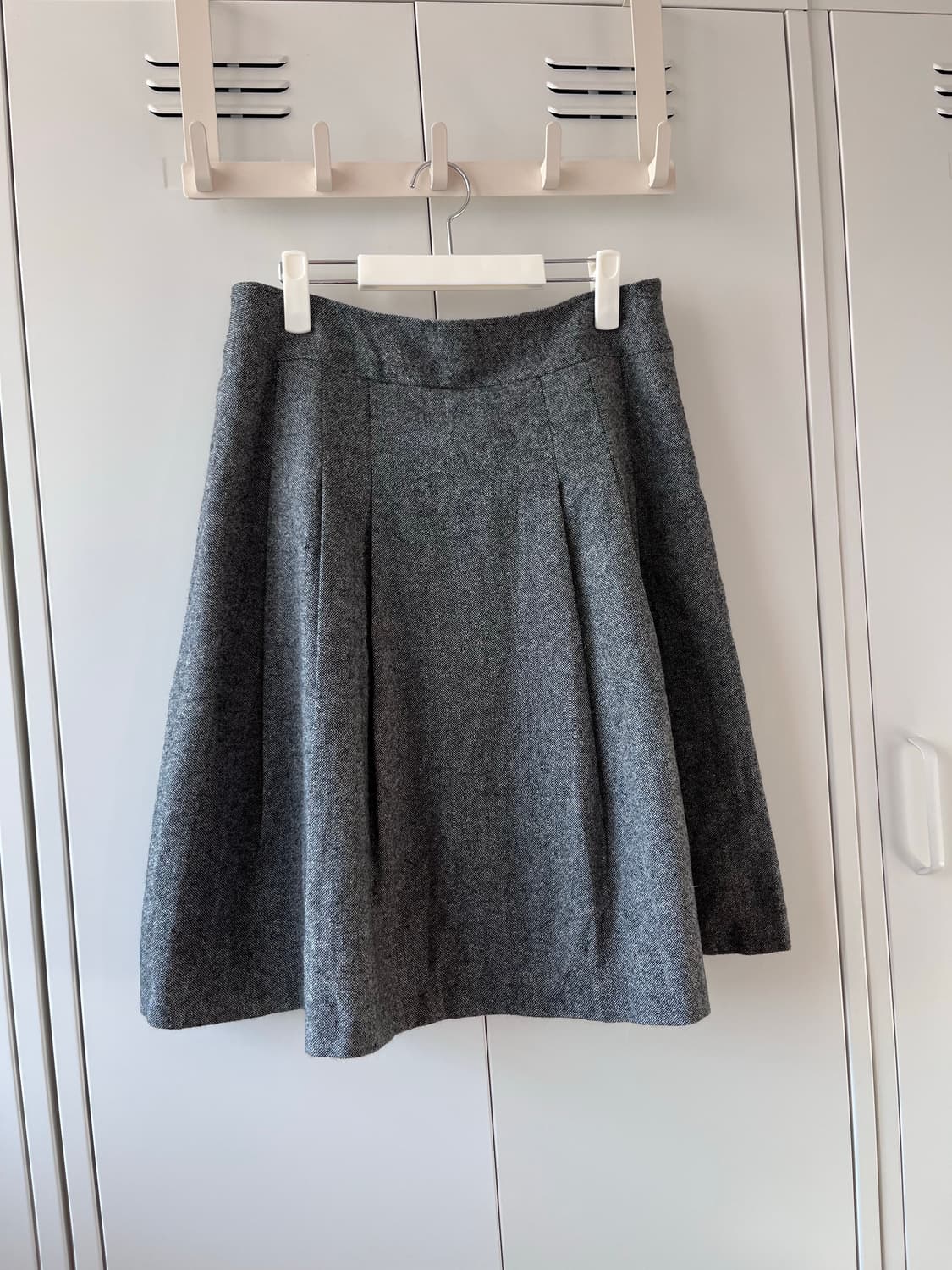 빈티지 주름 플리츠 미디 스커트 상품이미지3