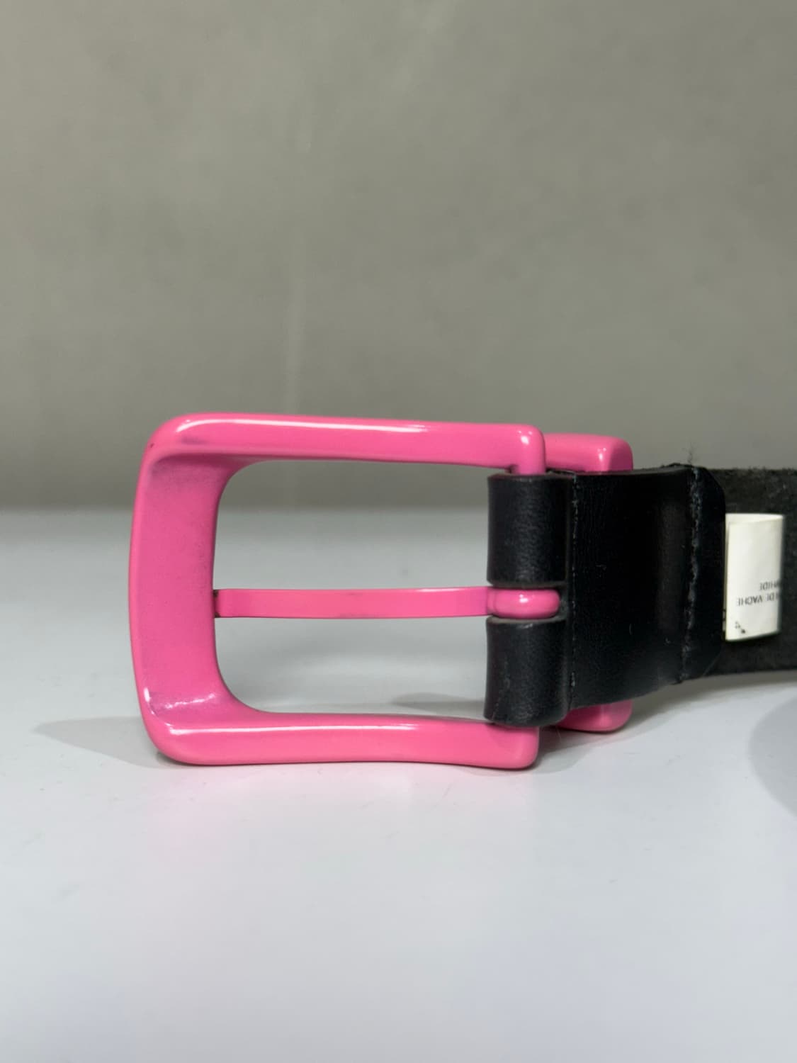 꼼데가르송 아카이브 핑크 버클 소가죽 벨트 상품이미지2