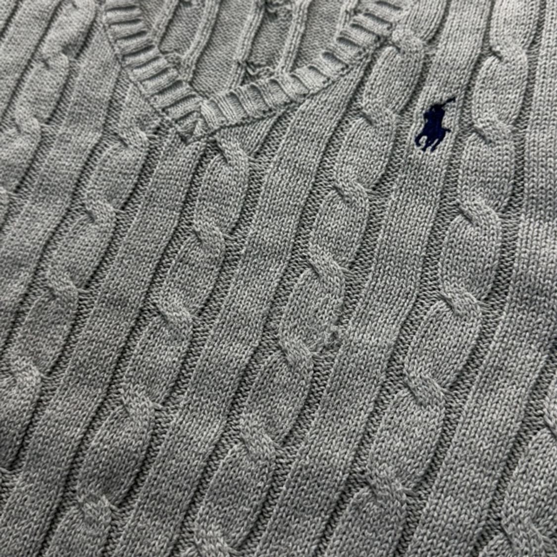 95 폴로 브이넥 꽈배기 니트 상품이미지6