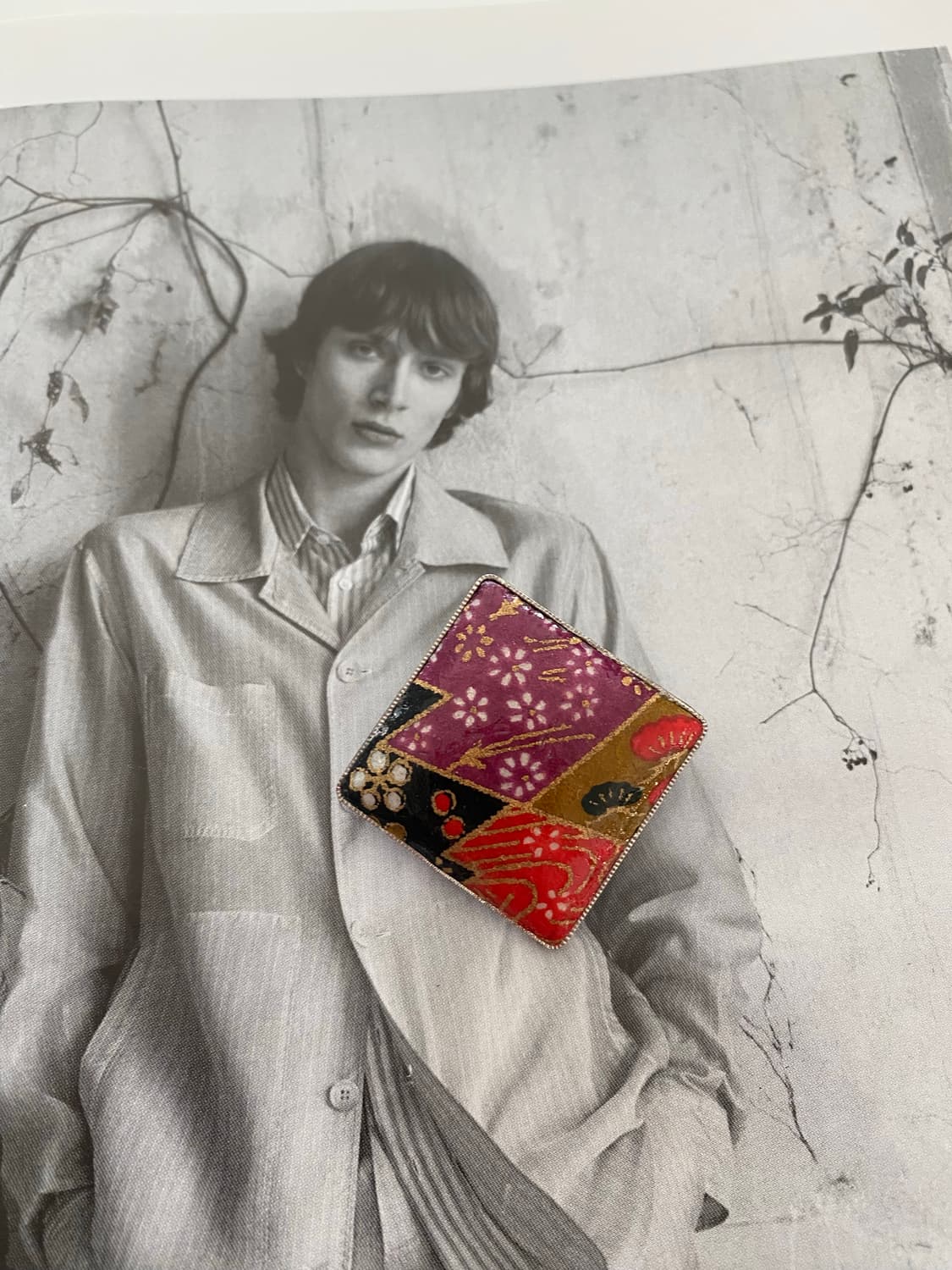 빈티지  앤틱 동양화 브로치 겸 팬던트 상품이미지2