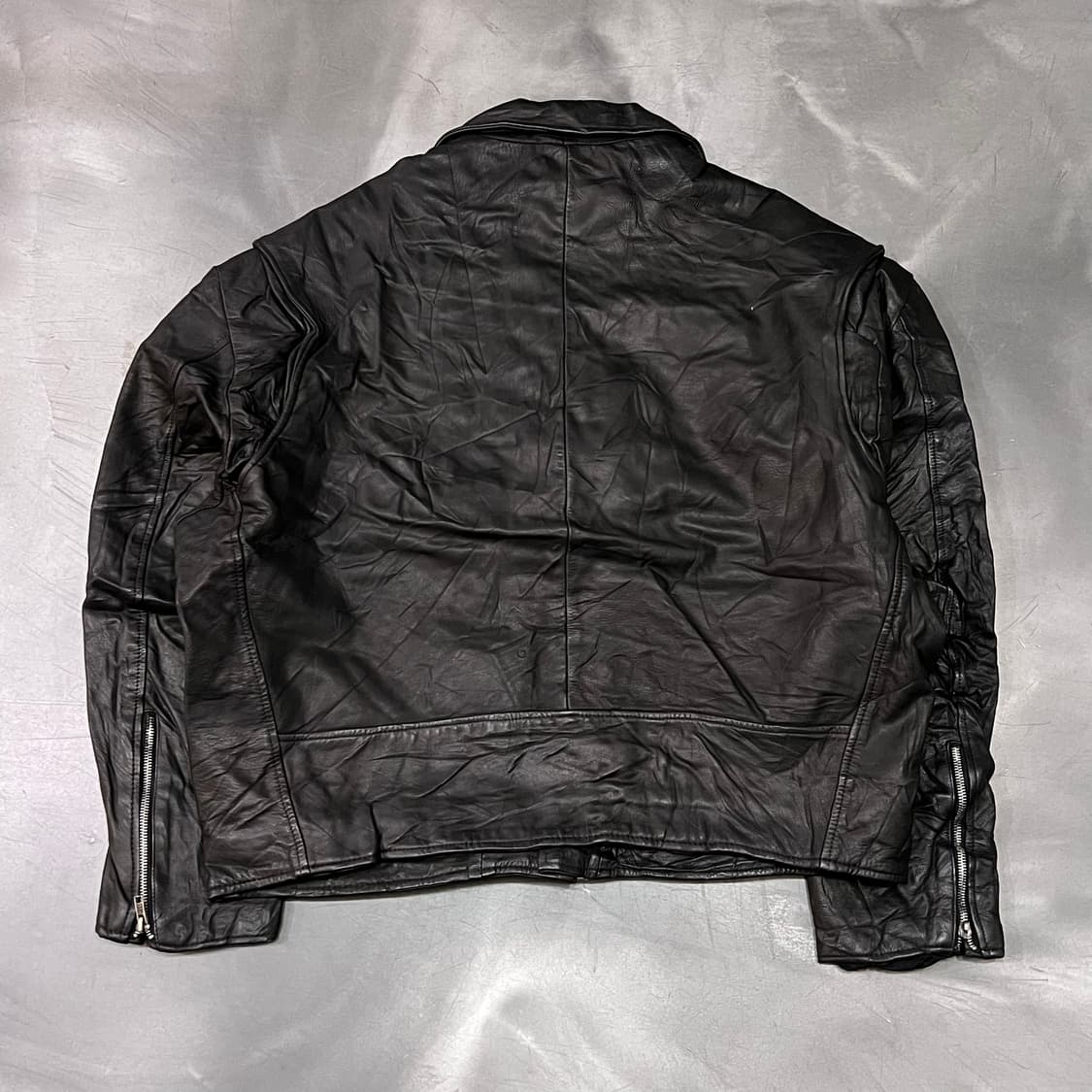  빈티지 레더 더블 라이더 자켓 y14992 상품이미지2