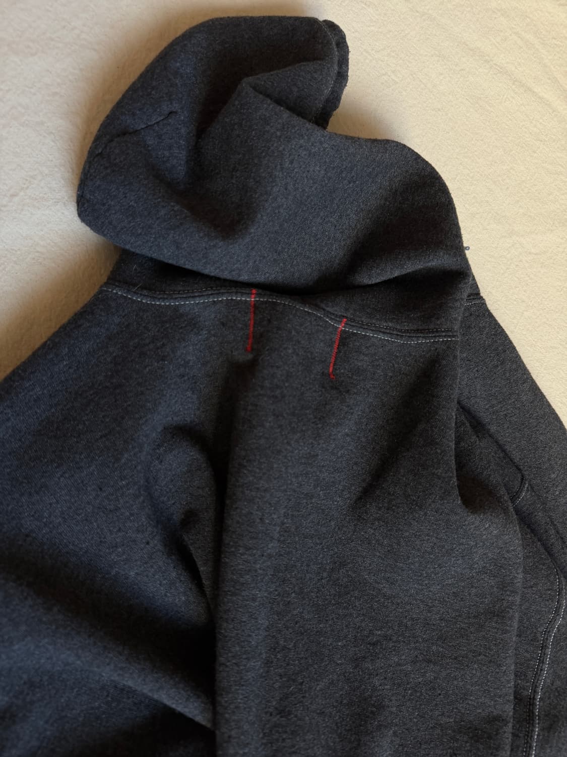 아나크로놈 회색 오버핏 후드집업 38 상품이미지4