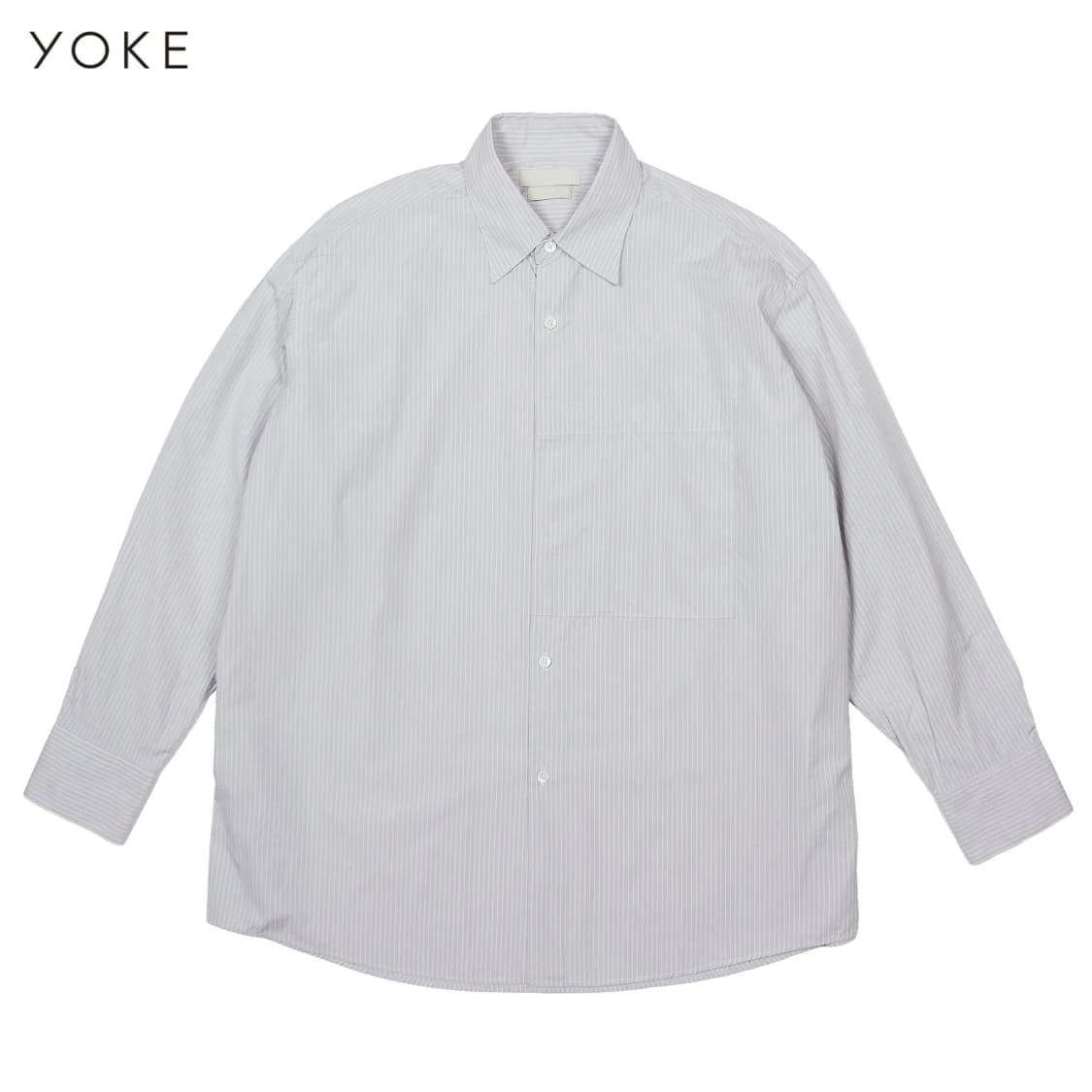 요크 코튼 스트라이프 셔츠 상품이미지1