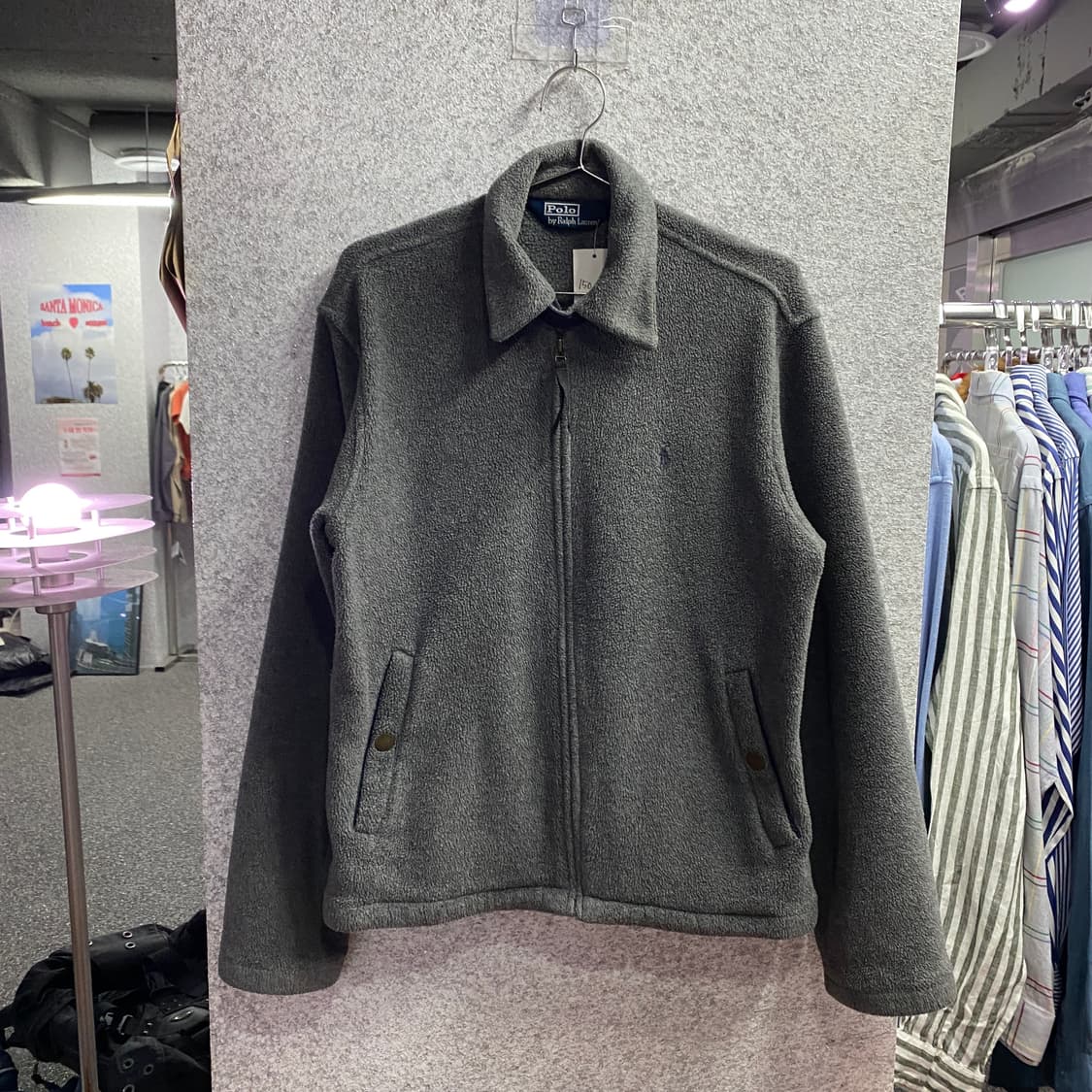 폴로랄프로렌 포니로고 그레이 플리스 스윙톱 자켓 B4469  상품이미지2