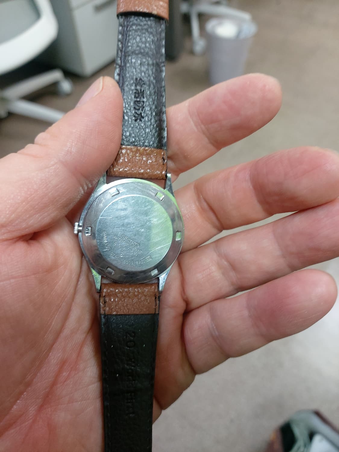 세이코5 오토매틱 가죽 시계 상품이미지3