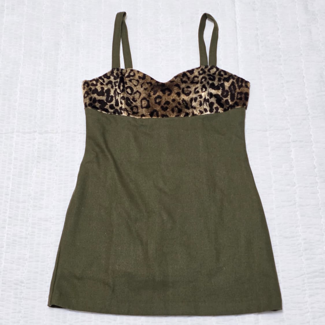 유럽빈티지) 호피레오파드 오네갸루 뷔스티에 원피스 상품이미지2