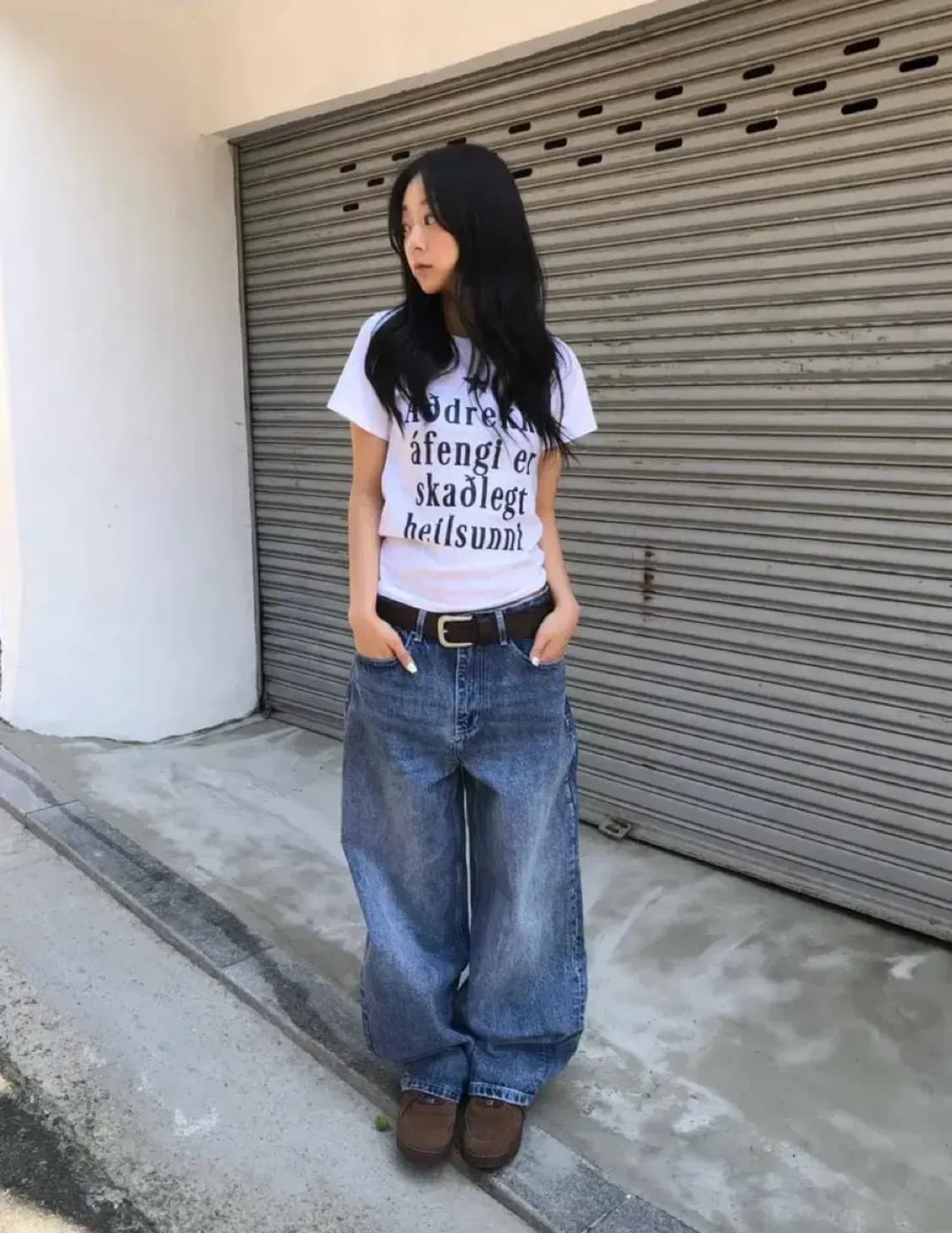 1119메이드 커브핏 화이트 스티치 데님팬츠 진청 상품이미지2