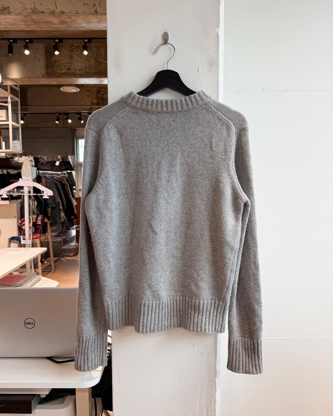 가니 그레이 러브 클럽 로고 니트 상품이미지7