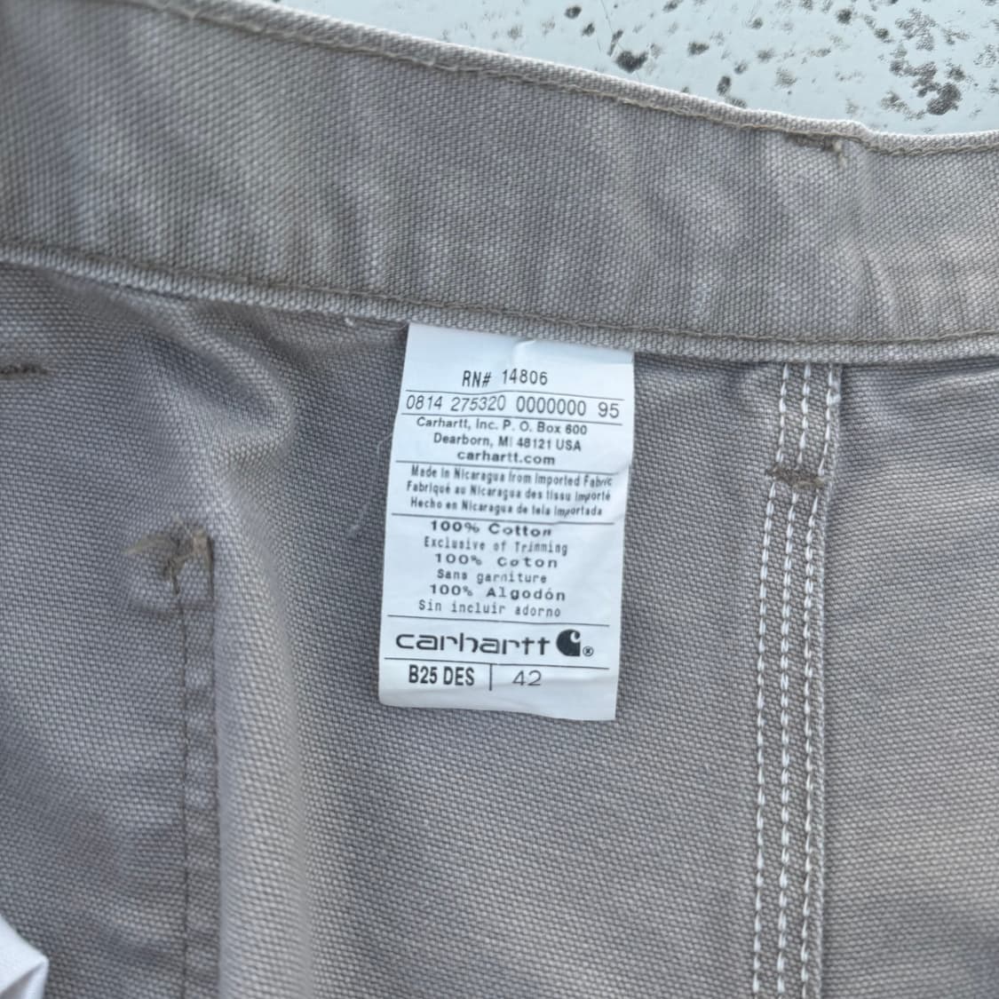 (42) Carhartt 칼하트 캔버스 카펜터 반바지 쇼츠 -11 상품이미지6
