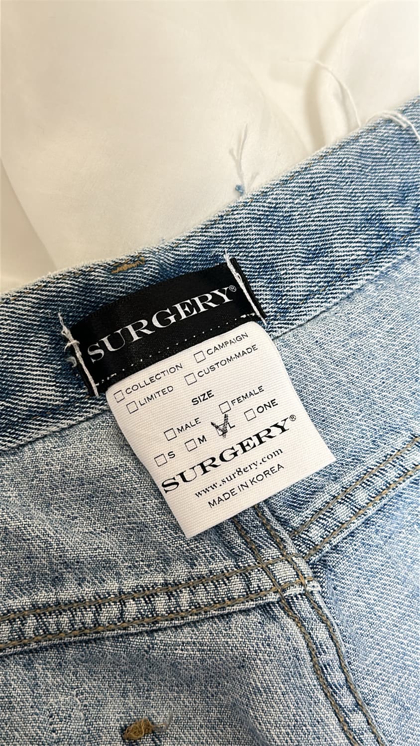 써저리 remake half denim blue 상품이미지2