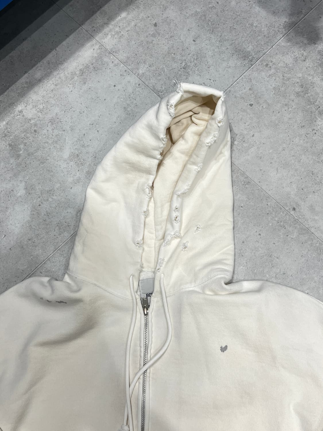 Bowwow 데미지 후디 집업 XL 상품이미지4