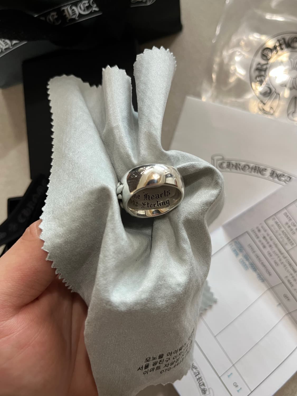 크롬하츠 플로랄 크로스링 us9(ks18호) 상품이미지5