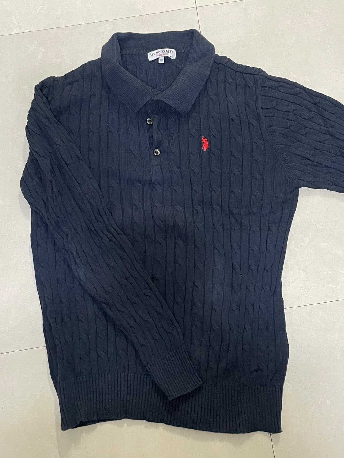 폴로 꽈배기 니트 상품이미지4