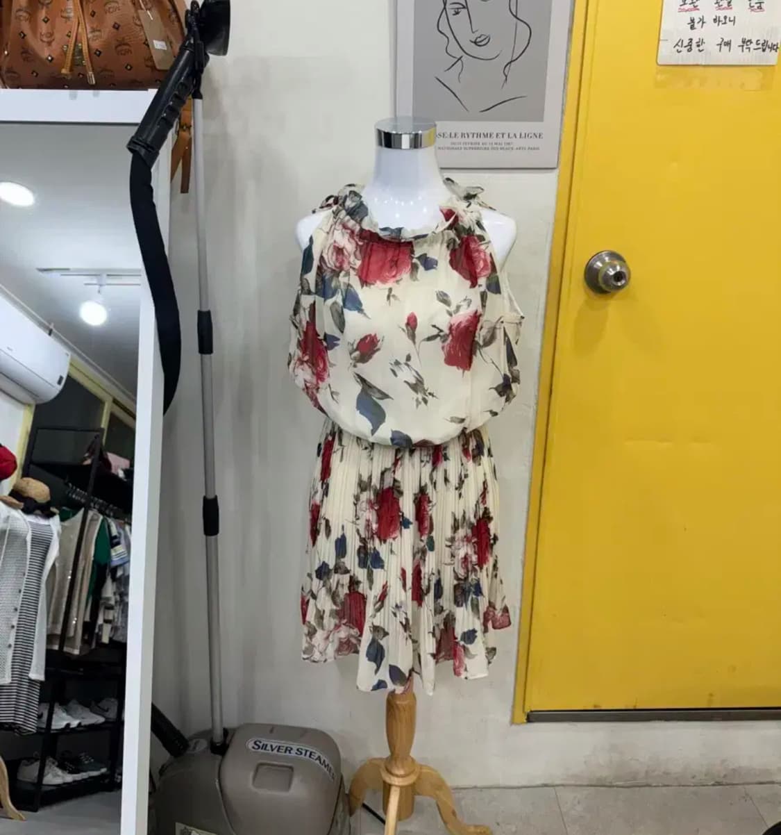 vtg 플라워 쉬폰 원피스 상품이미지1
