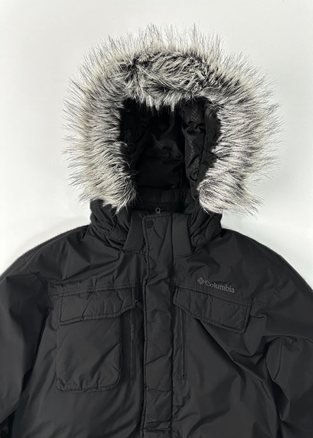 [XL] 컬럼비아 블랙 하프 다운 패딩 상품이미지6