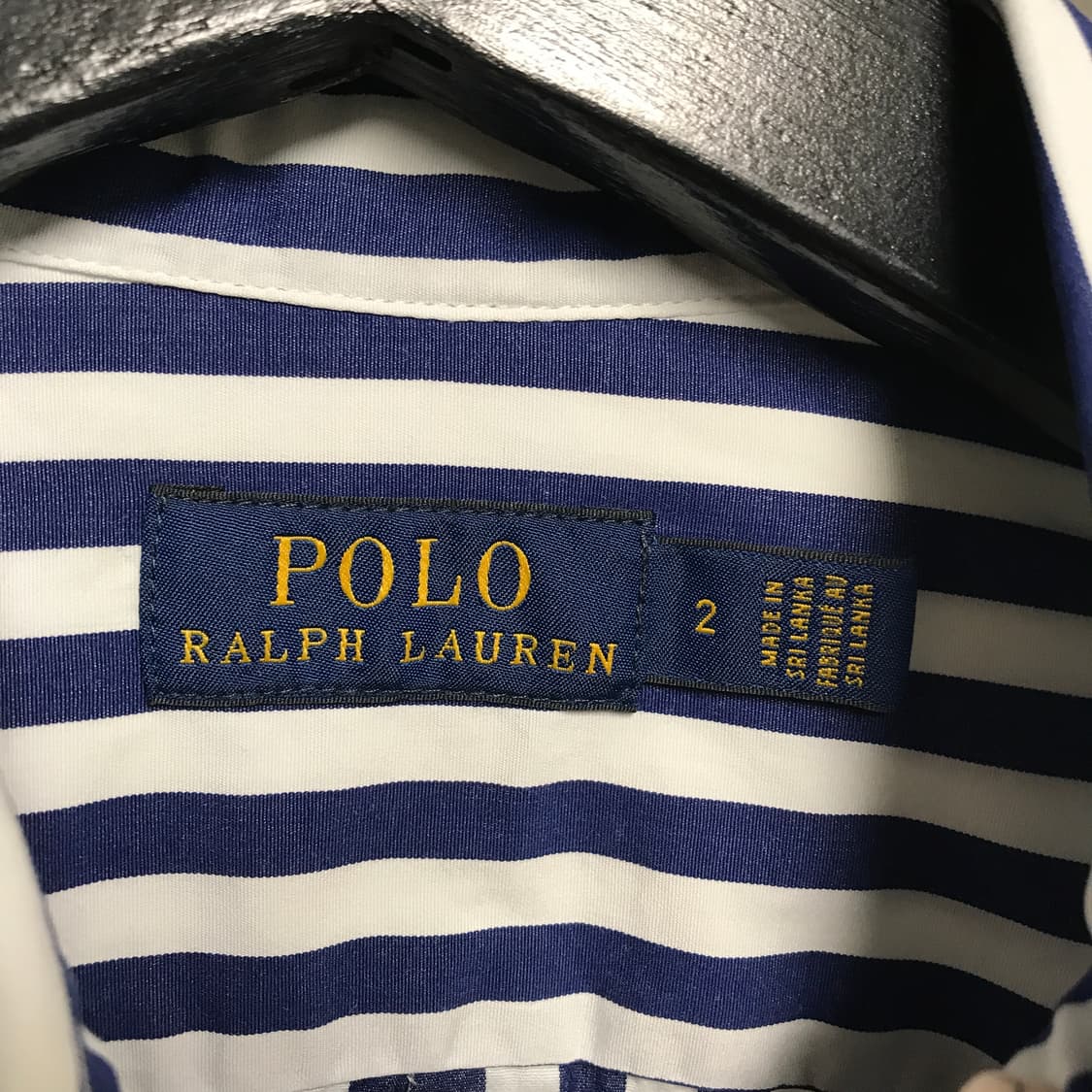 폴로 랄프로렌 스트라이프 셔츠 블루 S 상품이미지5