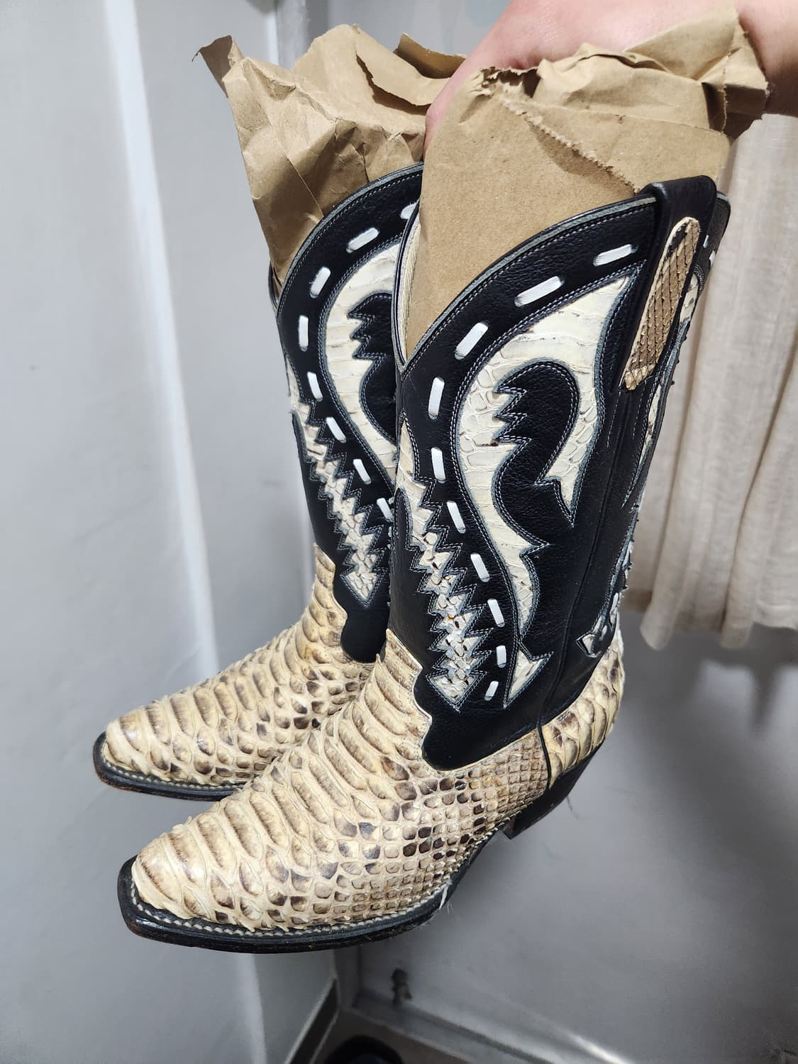 뱀피 웨스턴 부츠 상품이미지1