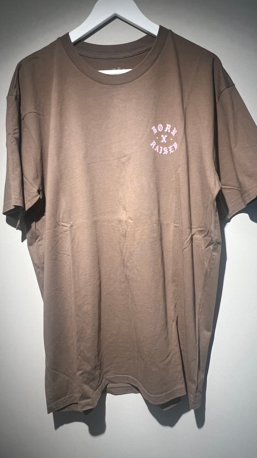 BORN X RAISED 본앤레이즈 브라운 티셔츠 XL 상품이미지1