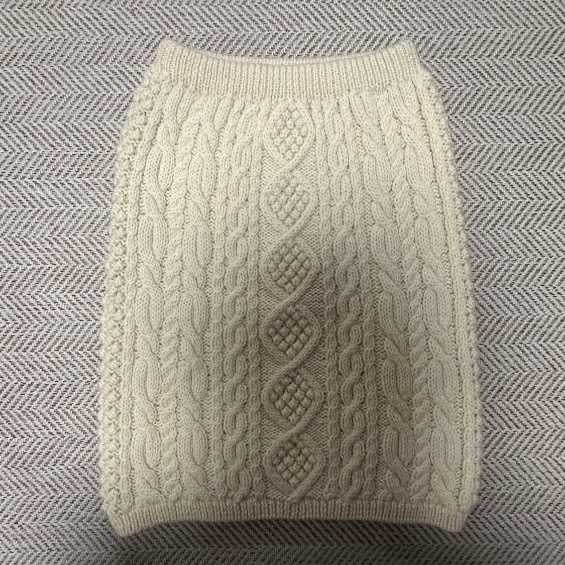 VINTAGE hand knit skirt 상품이미지2
