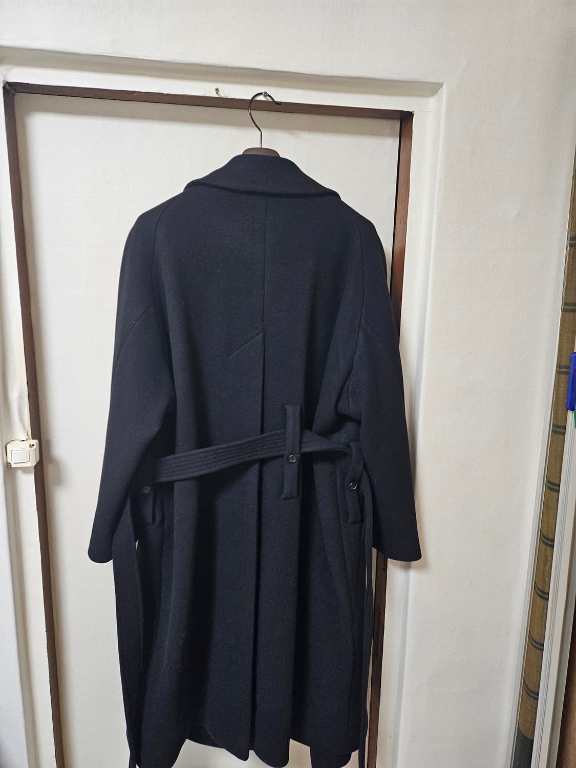 시스템 캐시미어 롱코트 블랙 코트100(오바) 상품이미지3