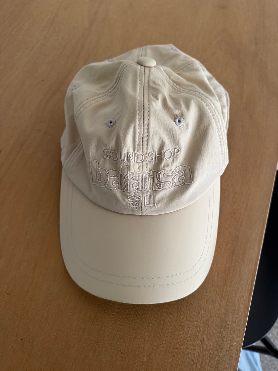 발란사 나일론 로고자수 볼캡 상품이미지2