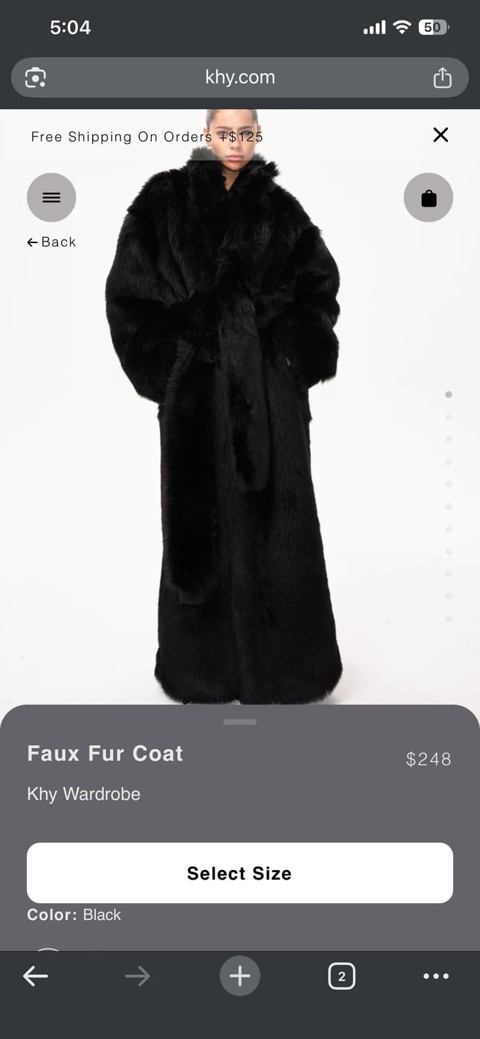 KHY 퍼 코트 상품이미지1