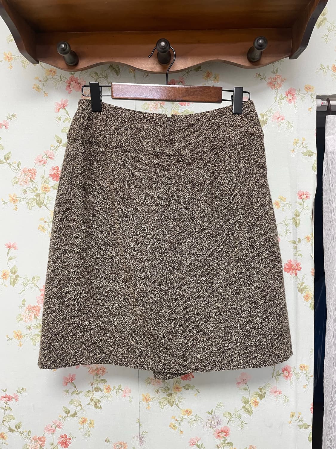 브라운 트위드 미니 스커트 상품이미지2