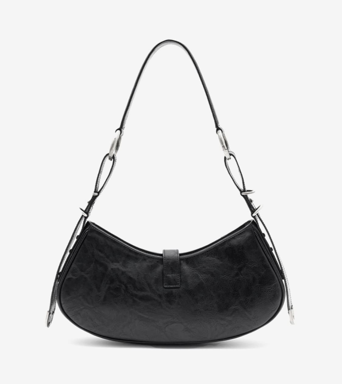 VEGAN LEATHER BUCKLE SHOULDER BAG 상품이미지3