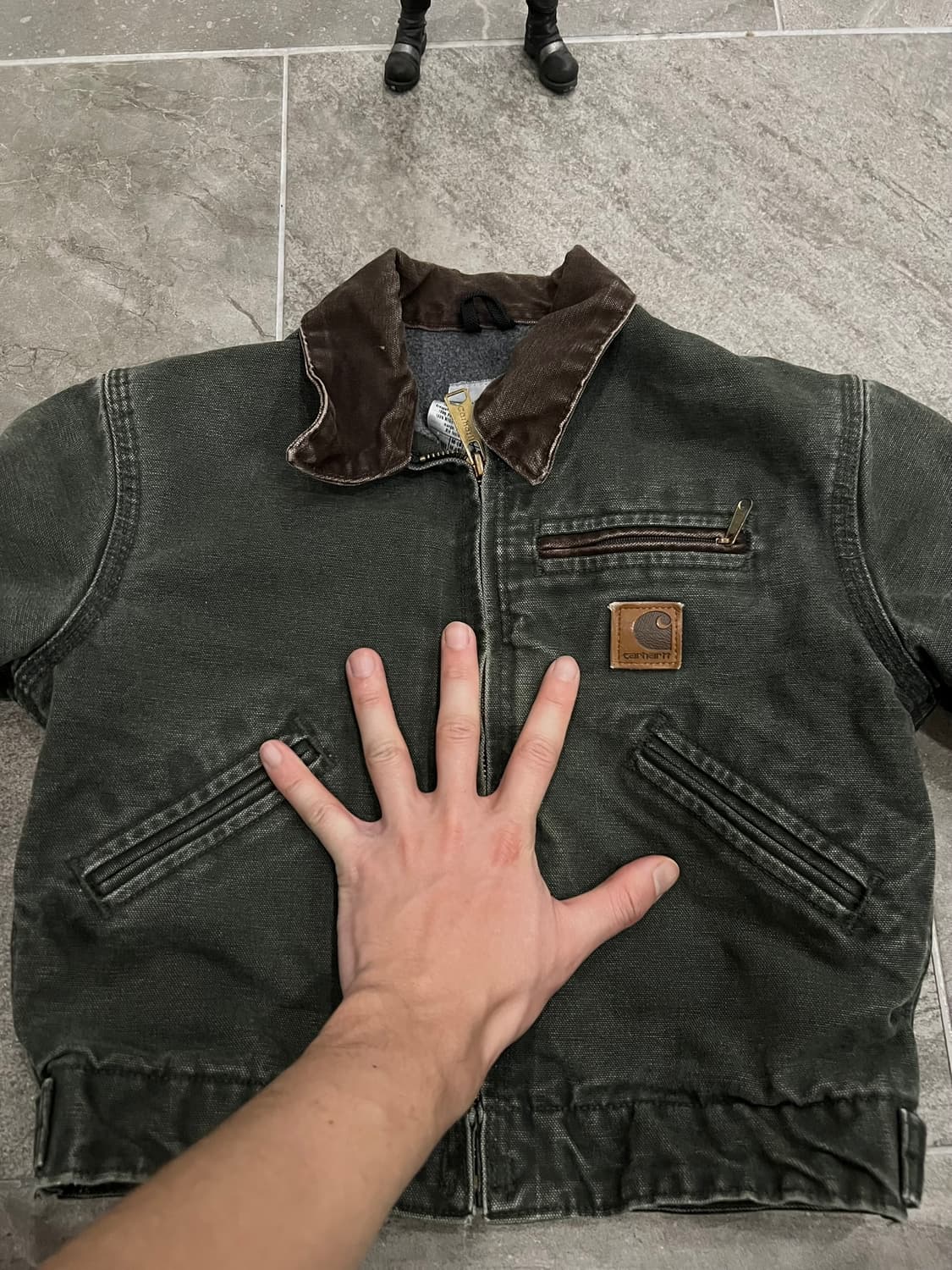 (M) 칼하트 디트로이트 보이즈 자켓 YYJ97 MOS 모스그린 상품이미지9