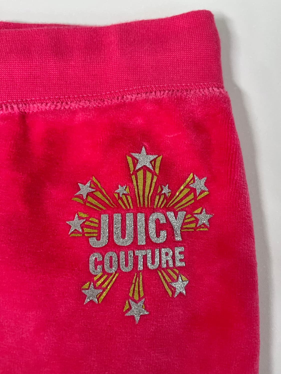 S) 쥬시꾸뛰르 벨벳 트레이닝 팬츠 핑크 상품이미지3