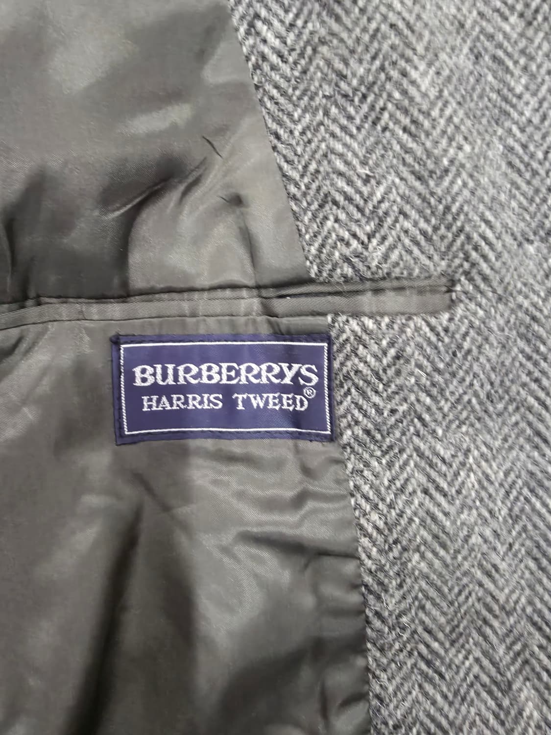 버버리 헤링본 해리스 트위드 코트 상품이미지4