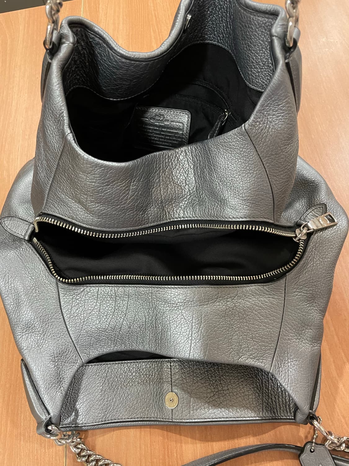 코치 실버 체인 숄더백 가방 상품이미지6