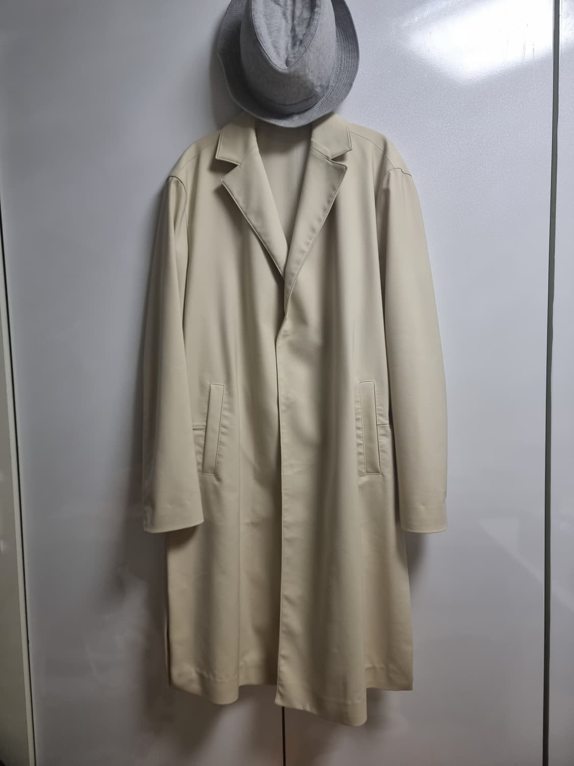 시스템옴므 아이보리 싱글코트 트렌치코트 상품이미지3