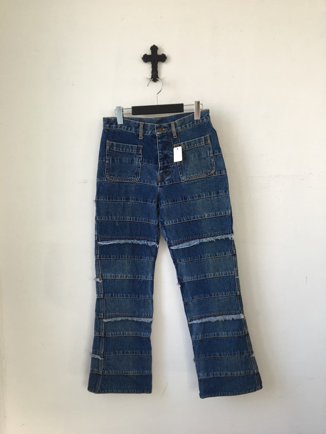 Patch work point denim pants 상품이미지2