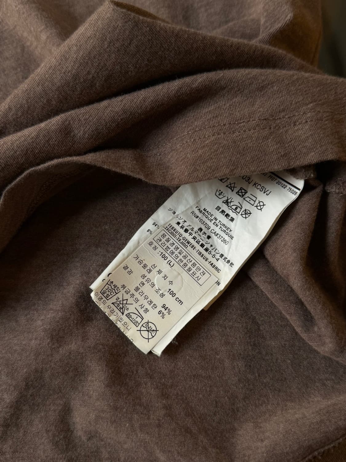 아르마니 꼴레지오니 그래픽 롱슬리브 티셔츠 100 상품이미지9